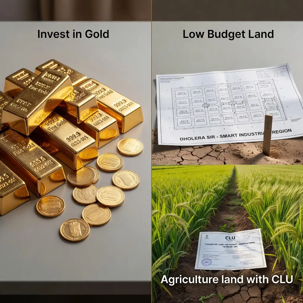Invest in Gold vs Low Budget Land: A Wise Decision for Delhi NCR Real Estate Investors