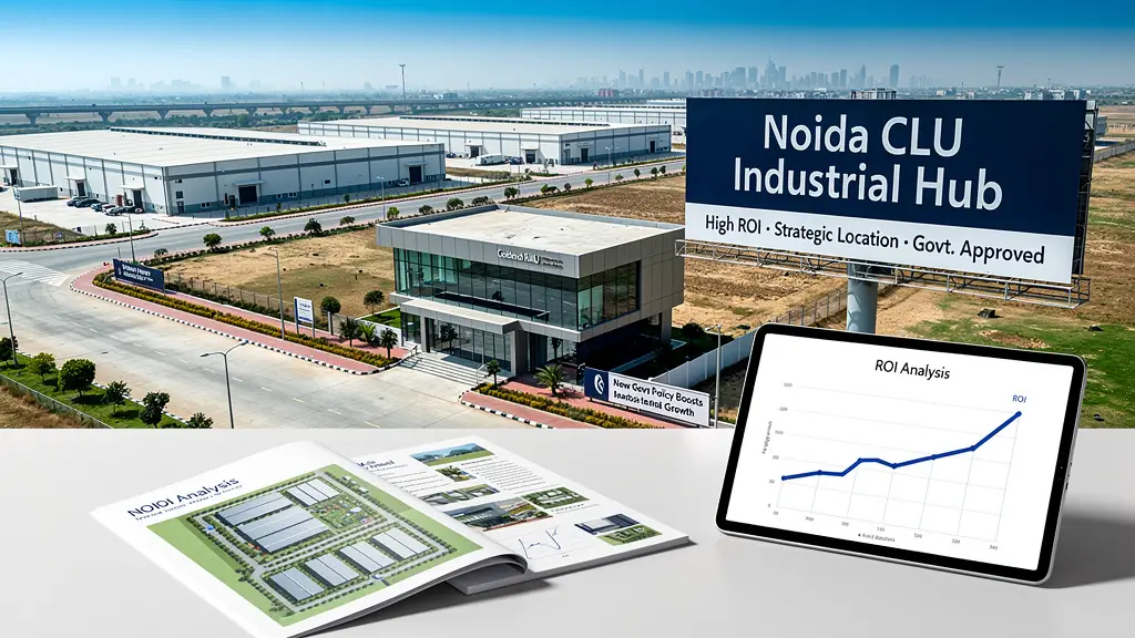 CLU Based Industrial Land in Noida: Recent Government Announcements and ROI Analysis