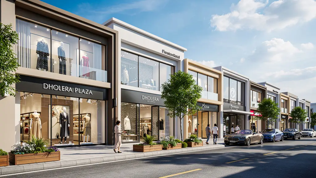 High-Street Retail Shops in Dholera: A Growing Commercial Hub